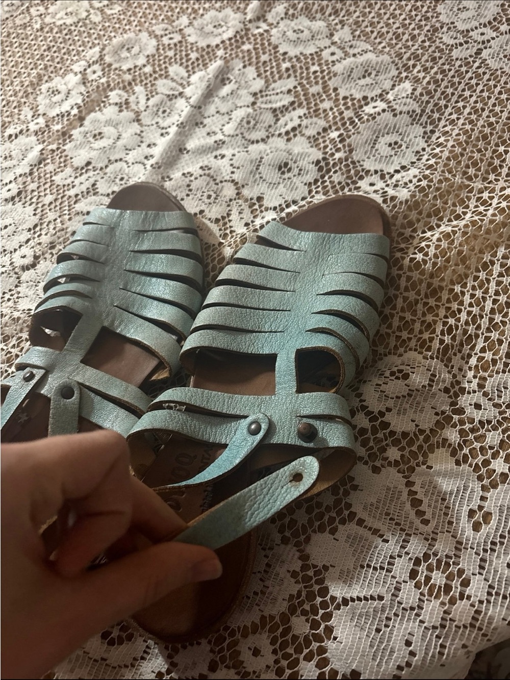 Cydwoq vintage leather sandals 38 - Picture 5 of 7